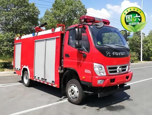 国六福田2.5吨泡沫消防车图片